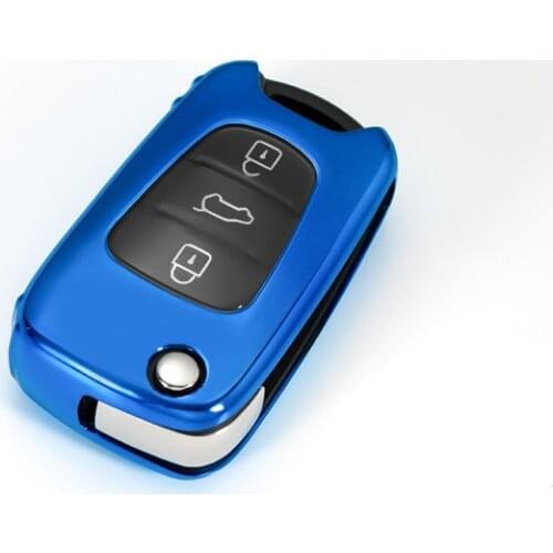 Soft TPU Car Key Case FullCover For Hyundai i20 i30 i40 IX25 Creta IX35 HB20Solaris Elantra Accent For Kia K2 K3 K5 Rio Sportage