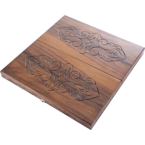 SERESSTORE Smoky Game Special Hand Carved Solid Backgammon Hand Work (Hand Carved Backgammon Set) -board game-undefined-portable