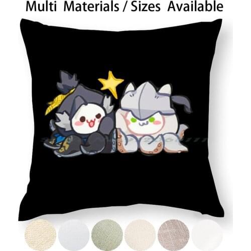 Genji X Hanzo Pillow Case Throw Pillow Cover Cotton Linen Flax Ow Genji Hanzo Pachimari Spray Cute Hanzo And Genji Brothers