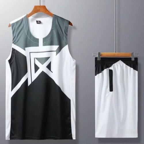 2019 New Personality Men Basketball Set College Mens Basketball Uniforms Sport Kit clothes Runing tracksuits DIY Customized