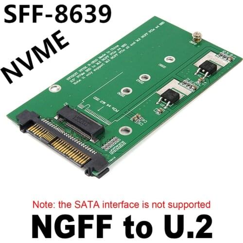NVME To NGFF M-KEY Adapter Card U.2 To M.2 PCI-E Converter Card PCI-E 4X Interface And SATA Power Supply Welcome Dropshipping
