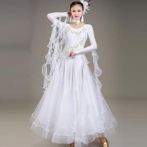 Sequins ballroom competition dress standard dance dresses ballroom waltz dresses ballroom dress dancwear ballroom dance costumes