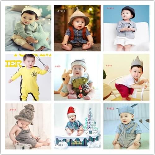 Dvotinst Baby Boys Photography Props Gentleman Outfits Clothes Set for 3-6M Fotografia Wedding Party Studio Shoot Photo Prop