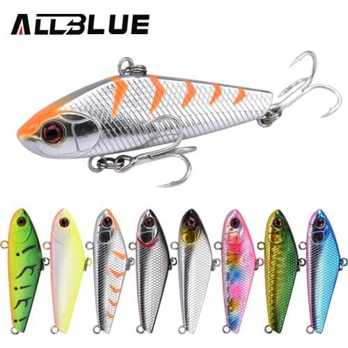 ALLBLUE Mini SOLD Sinking Fishing Lure VIB Lipless Crankbait 55mm 12g Hard Artificial Bait Winter Ice Vibration Tackle