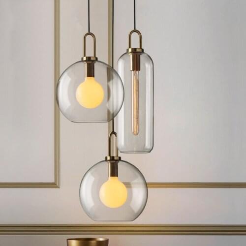 Modern Iron pendant lights hanging lamp living room bedroom pendant light pendant lamp glass decor dining room hanging lights