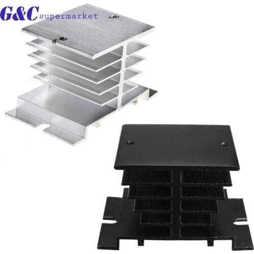 Aluminum Alloy SR-H Solid State Relay SSR Heat Sink Heat Dissipator Three Phase SSR Heatsink diy electronics