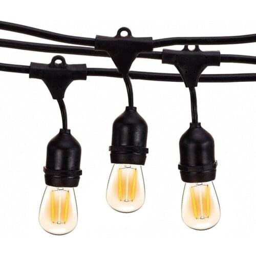 10M S14 10PCS E27 LED String Light With Retro Edison Filament Bulb Outdoor Street Garden Patio Villa Holiday Garland Light