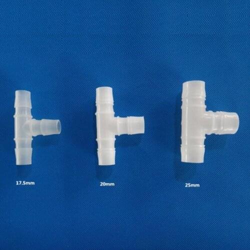 10pcs 17.5/20/25mm Pagoda Tee Connectors PP 3 Way Connector High Quality Soft Hose Joints for Aquarium Fish Tank Fittings