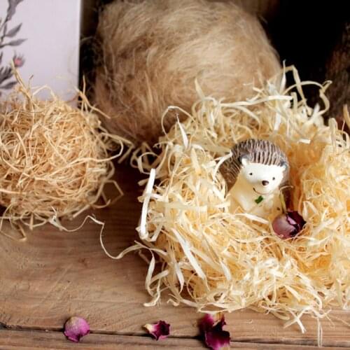 1000g/lot Natural lafite grass shredding creative candy box gift box filler for Party Decoration wedding supplies