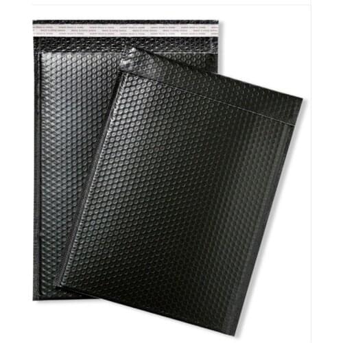 50pcs Black Paper Bubble Padded Mailers Envelopes Gift Bag 230x290mm Bubble Mailing Envelope Bag Packaging Shipping Bags