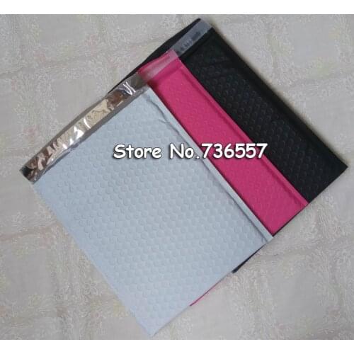 50pcs Pink white black 25x30cm 23x28cm Poly bubble Mailer envelopes padded Mailing Bag Self Sealing