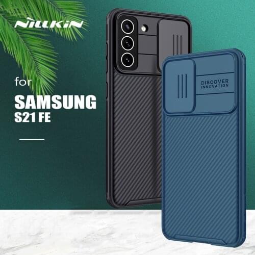 For Samsung Galaxy S21 FE Case Nillkin CamShield Case Slim Slide Camera Case Ultra-Thin Back Cover for Samsung S21 FE 2021 Case