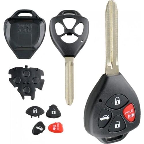 4 Buttons Anti-broken Car Remote Key Shell Case Fit for Toyota Corolla RAV4