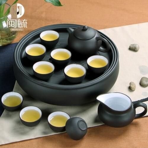 Yixing Purple Clay Kung Fu Tea Set