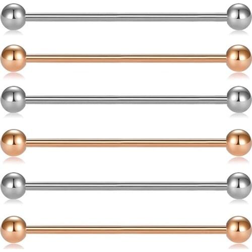 16 Gauge Industrial Barbell Cartilage Earring Body Piercing Jewelry 32MM