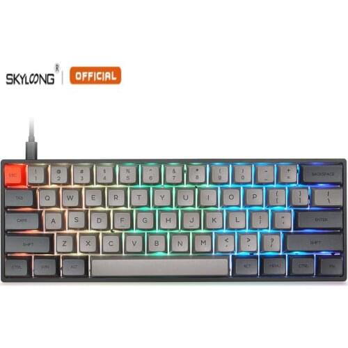 SKYLOONG SK61 Teclado Mecánico Clavier Gamer Girl ABS Keycaps Accesorios Mini Teclado Español For Typist/Tablet/Laptop/Desktop