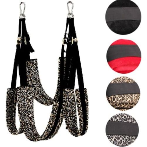 Leopard Sex Swing Fetish Bandage Love Adult game Chair Hanging Door Swing Sex Erotic Toys for CouplesSoft Material Sex Furniture