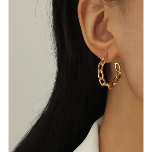 MANGOSKY Titanium steel earring simple wild models 4mm width for Momen