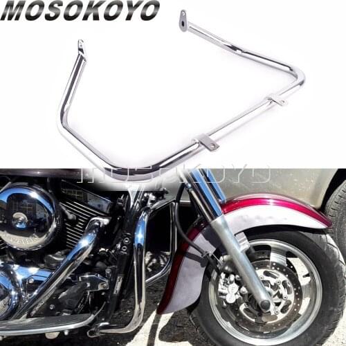 Motorcycle Chrome Metal 1 1/4" Highway Engine Guard Crash Bars For Kawasaki VN1500 VN 1500 Vulcan Custom Cruiser 1996-2008