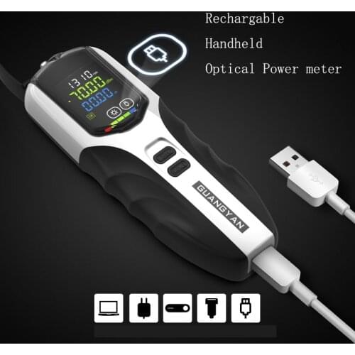 NEW G7 High precision Rechargeable optical power meter Color LCD Screen fiber optic power meter handheld OPM