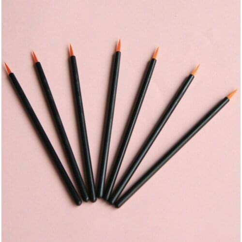 Wholesale 10000pcs New Excellent Disposable Makeup Eyeliner Brush Fine Eyeliner Liquid Brush One-off Lip Line Brush Fiber Hairs