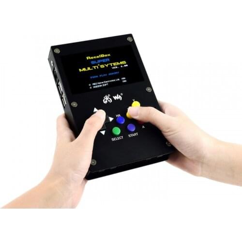 Portable Video Game Console GamePi43 Compatible with Raspberry Pi 3B/3B+/4B, 60 FPS 4.3inch IPS Display 800×480 Resolution