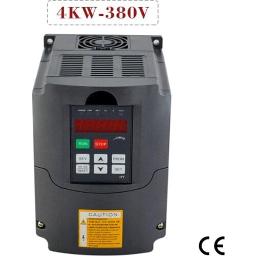 Frequency inverter 4kw 380v 5HP AC inverter CE certificate CNC motor speed controller vfd