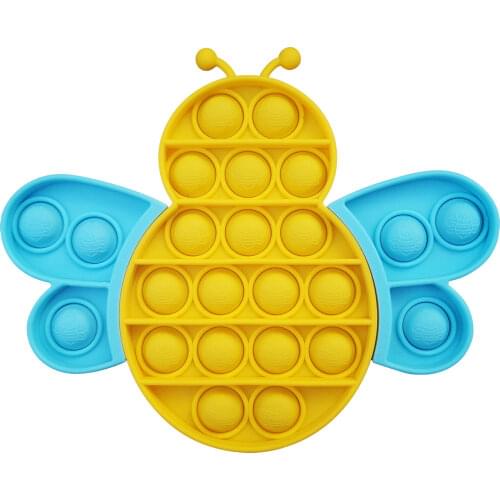 Rainbow Butterfly Fidget Stress Relief Squeeze Toys for Kid Squishy Sensory Anti Stress Game Hand Simple Dimple Fidget Relax Toy