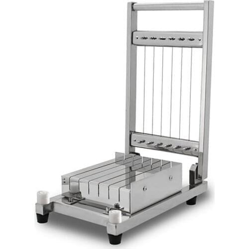 Stainless Steel Chocolate Guitar Cutter Fondant Truffle Soft Food Cutting Machine Manual Chocolate Slicer Dividing Tool