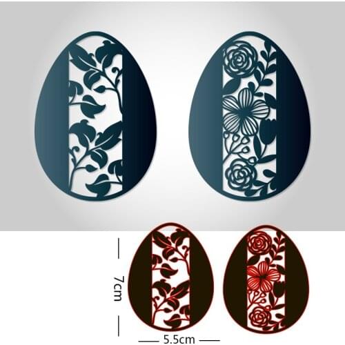 Cutting Metal Dies Easter Egg for 2020 New Stencils DIY Scrapbooking Paper Cards Craft Making New Craft Decoration 55*70mm
