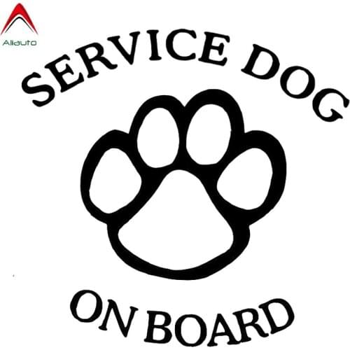 Aliauto Creative Car Sticker Service Dog on Board Fashion Vinyl Accessories PVC Decal for Priora Suzuki Jimny Prius,13cm*12cm