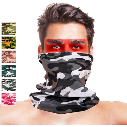 Selfree Tactical Camouflage Bandana Motorcycle Bike Riding Protection Headscarf Camping Hiking Protective Face Towel Camo Scarf