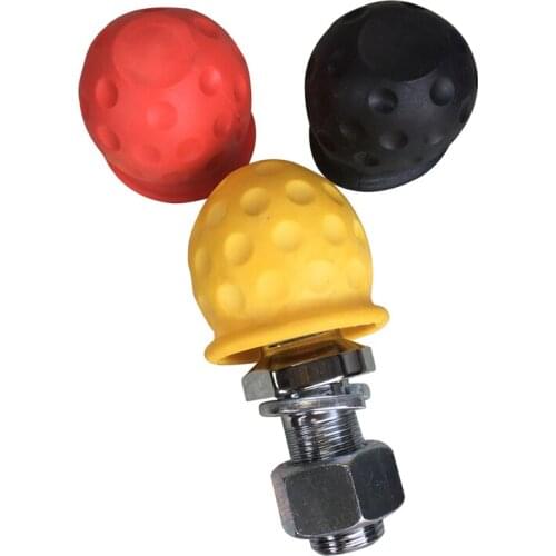 2.5-In 3Piece Universal Trailer Ball Cover Rubbe Golf Shape Towing Hitch For Rv Trailer Van Vehicles Caravan Parts