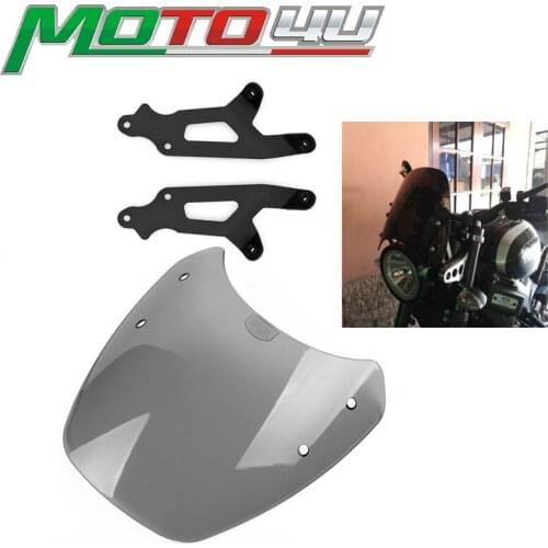 New Motorcycle Windshield Windscreen Wind Deflector With bracket For XSR900 XSR 900 2016 2017 2018 Two Colors Moto accessories