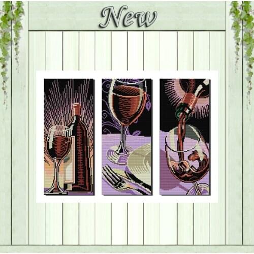 Wine culture home decor diy painting counted printed on canvas DMC 14CT 11CT chinese Cross Stitch Needlework Sets Embroidery kit