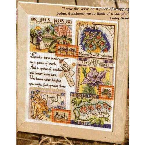 Cross stitch Handmade 14CT Counted Canvas DIY,Cross-stitch kits,Embroidery s 117 spring growing season 33-38