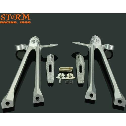 Rear Footpegs Foot Pegs Footrest Pedals Bracket For SUZUKI GSXR1000 GSX-R1000 GSX1000R 2009-2010
