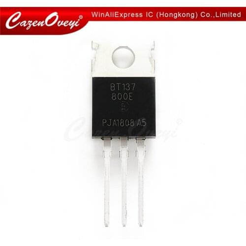 100pcs/lot BT137-800E TO220 BT137-800 TO-220 BT138 Triacs sensitive gate new and original In Stock