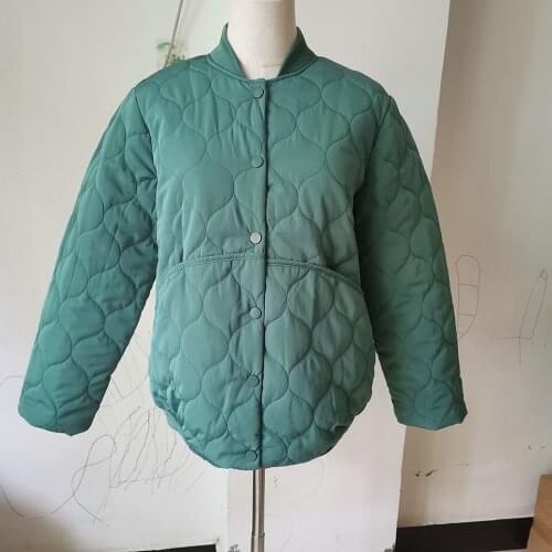 2020 Winter Coat Women Loose Solid Color Woman Parkas Full Sleeve anti-static Short Female Jacket Oversize