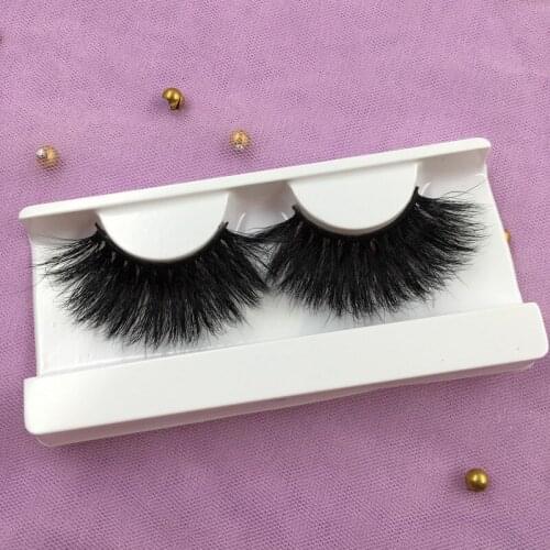 25mm 5d lashes 100% real mink eyelash with free marble box 6pairs/lot