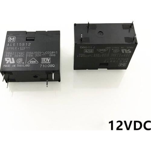 5PCS New ALE15B12 12VDC 4PIN 16A universal relay HF62F