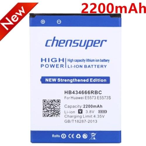 Chensuper 2200mAh HB434666RBC Battery For Huawei E5573 E5573S E5573S-32 E5573S-320 E5573S-606 E5573S-806