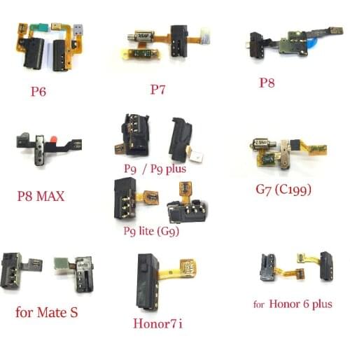 Headphone Audio Jack Flex for Huawei Ascend P6 P7 P8 P8 MAX P9 P9 plus P9 lite G9 G7 C199 for Huawei Honor 6 6 plus Honor 7i