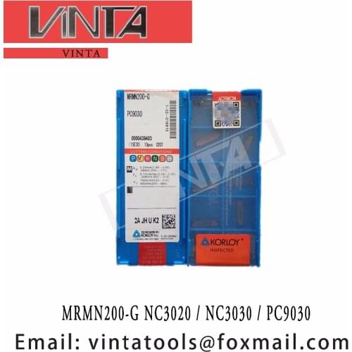 Free shipping high quality MRMN200-G NC3020 / MRMN200-G NC3030 / MRMN200-G PC9030 cnc carbide glooving inserts