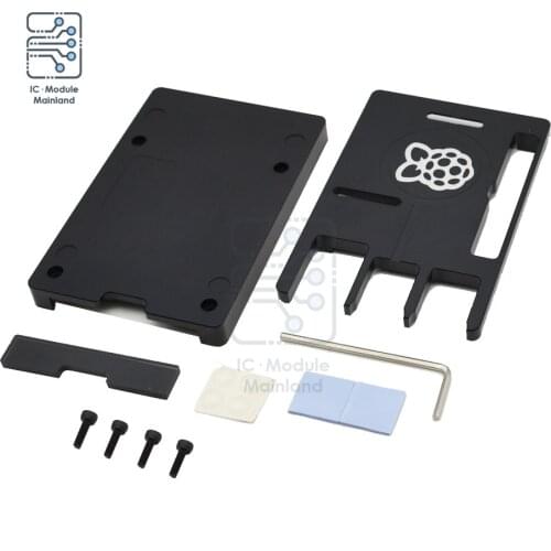 Metal Case Black Ultra-thin Metal Shell Aluminum alloy CNC Compatible With for Raspberry Pi 3B+ B plus Enclosure Box