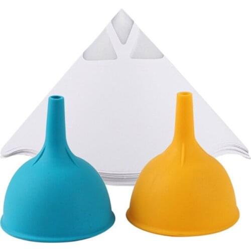 3D Printer DLP Parts 101 Pcs Thick Photopolymer Resin Paper Disposable Filter and Silicone Funnel Set