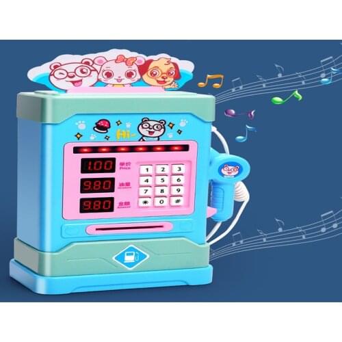 Childrens Simulation Gas Station Story Opportunity To Speak Nursery Rhymes Music Puzzle Early Education Play House Toys