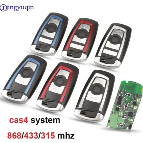 Jingyuqin 5ps CAS4 868/315/433mhz Car Remote Smart Key For BMW 1 3 5 7 Series CAS4 System Auto Vehichle Alarm Keyless Fob