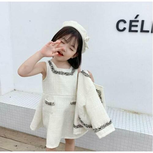 Fashion 2pcs Infant Kids Baby Girls Hemp Pageant Coat + Tutu Dress Party Outfits Clothes Sets 1-6Y