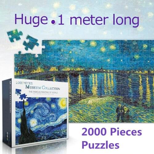 Puzzle 2000 pieces Famous Painting of World Adult puzzles For adults Children 2000 Pieces DIY Jigsaw Puzzle Creativity Education